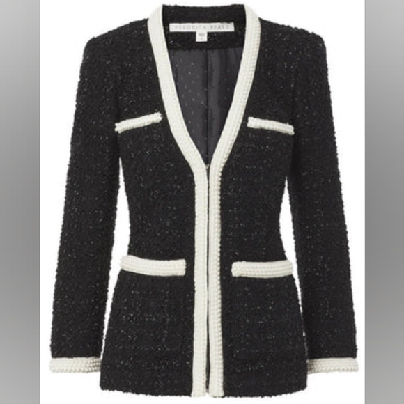 Veronica Beard 8 Kemsley Evening Jacket Blazer Black - Picture 4 of 15